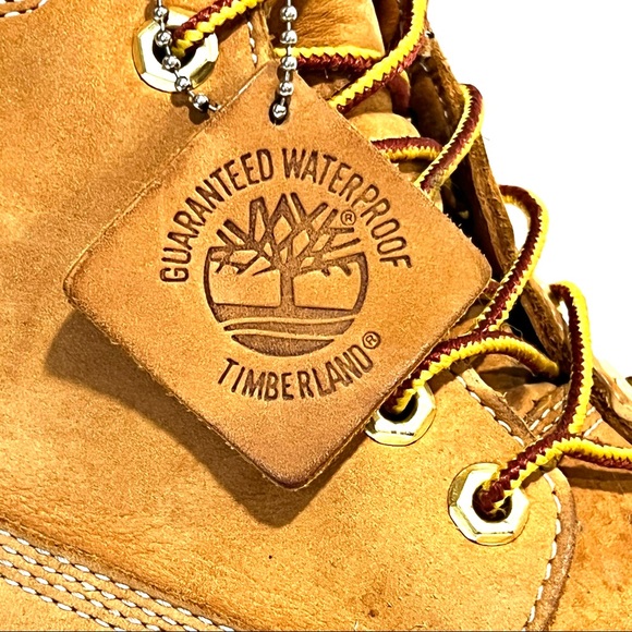 Timberland 6-Inch Premium Waterproof Suede Leather Tan Hiking Boot - Size 10.5 - Picture 5 of 16